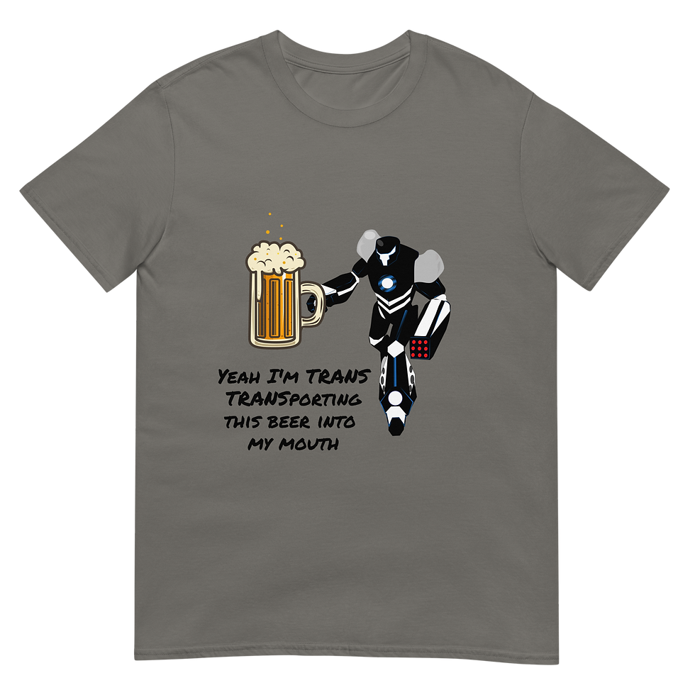 Thumbnail: Yeah I'm trans beer - Short-Sleeve Unisex T-Shirt