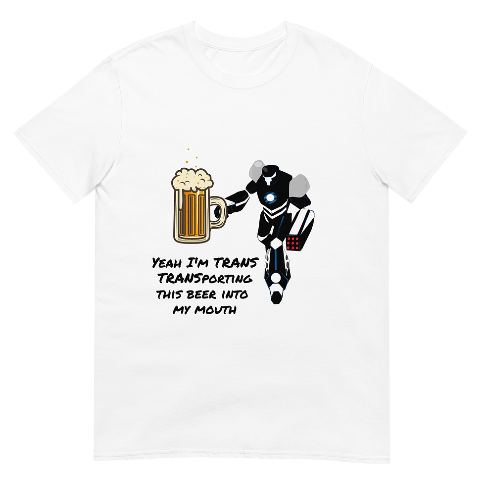 Thumbnail: Yeah I'm trans beer - Short-Sleeve Unisex T-Shirt