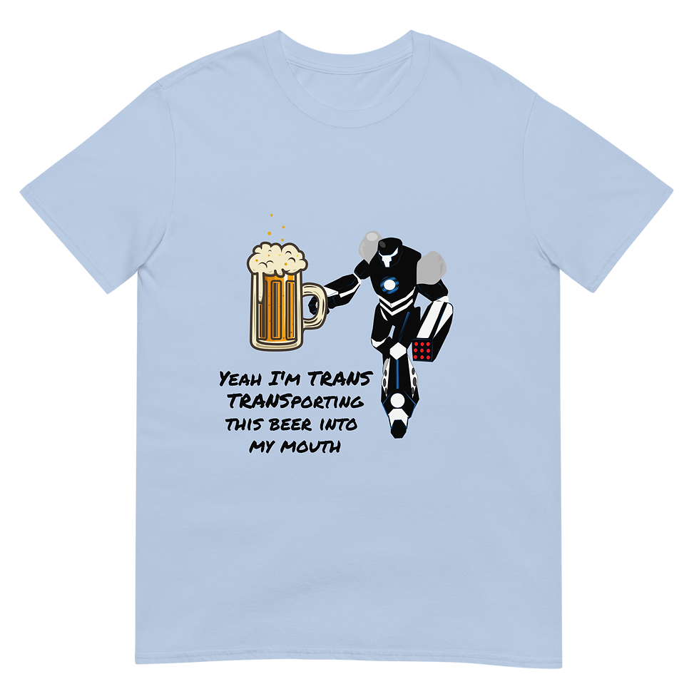 Thumbnail: Yeah I'm trans beer - Short-Sleeve Unisex T-Shirt