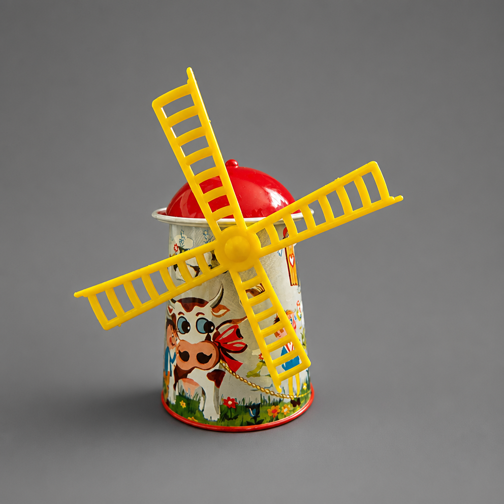West Germany Tin Windmill Toy