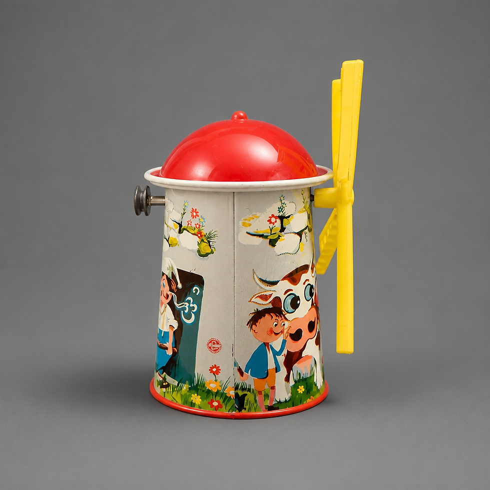 Thumbnail: West Germany Tin Windmill Toy