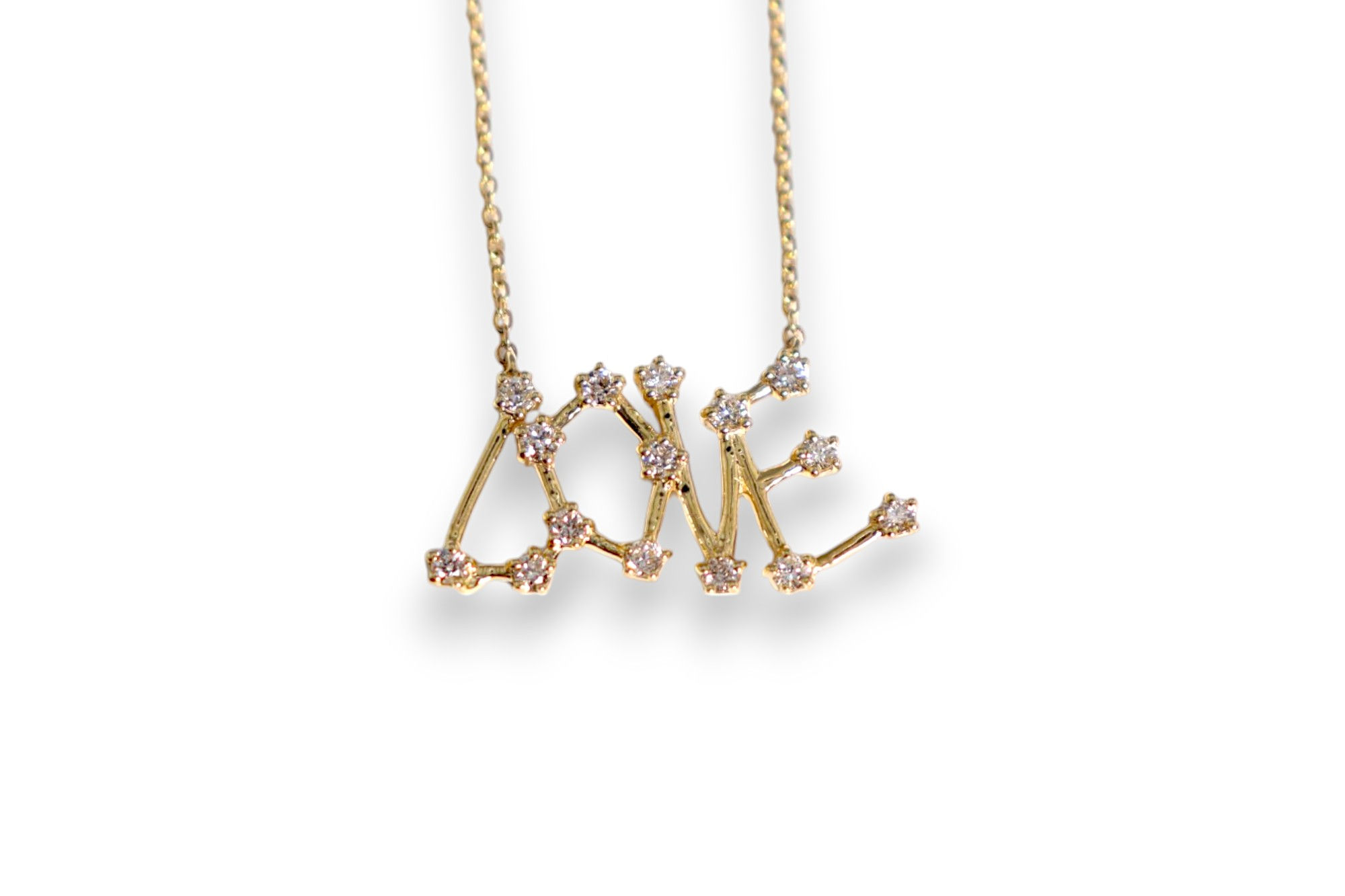 Grace Bloom Co. Diamond Constellation LOVE Pendant Necklace
