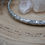 Miniaturbild: Halsreif Floral Messing Silber Optik