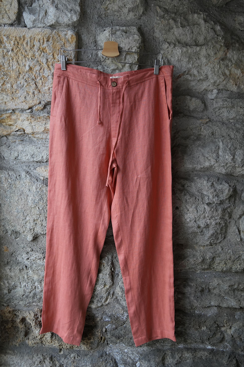 Miniaturbild: Leinen Hose Herren abricot L