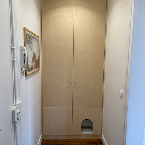 Dressing sur mesure avec chatière