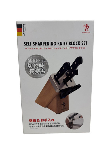 0825X【未使用】ヘンケルス セルフシャープニング ナイフブロックセット Amazon.co.jp: ヘンケルス セルフシャープニング ナイフブロック