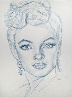 Marilyn Monroe Miguel Ferreira boceto artista CDMX