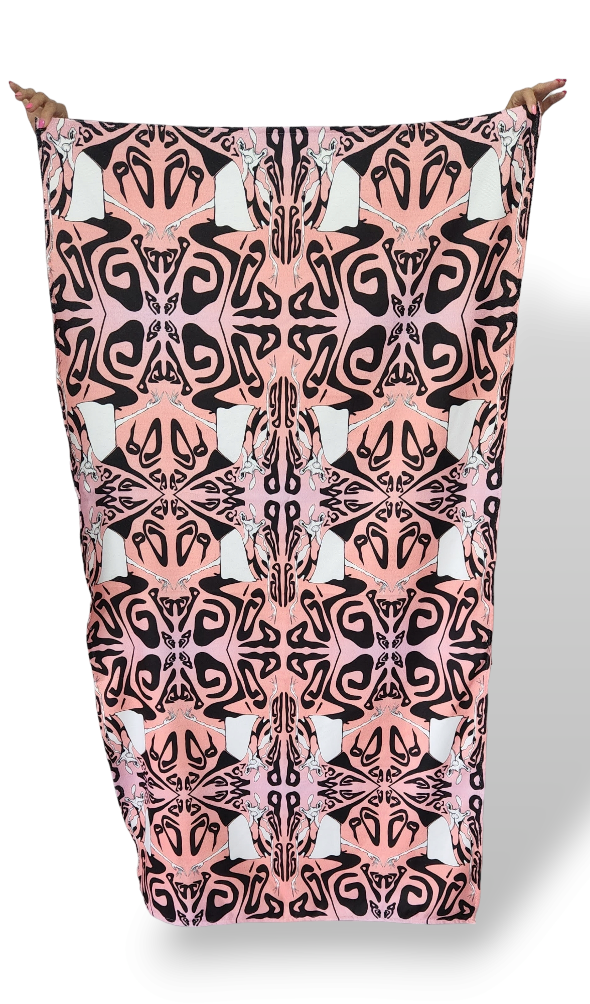 Toalla de Playa Ilustrada Pink