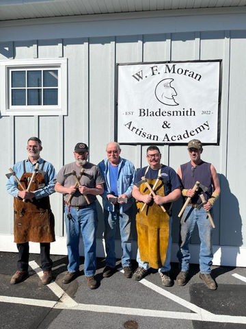 Group photo from Butch Sheely's Tomahawk Class at the W.F. Moran Bladesmith & Artisan Academy