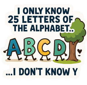 Dad Joke Alphabet Picture