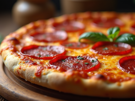 A fresh pepperoni pizza ready to be enjoyed