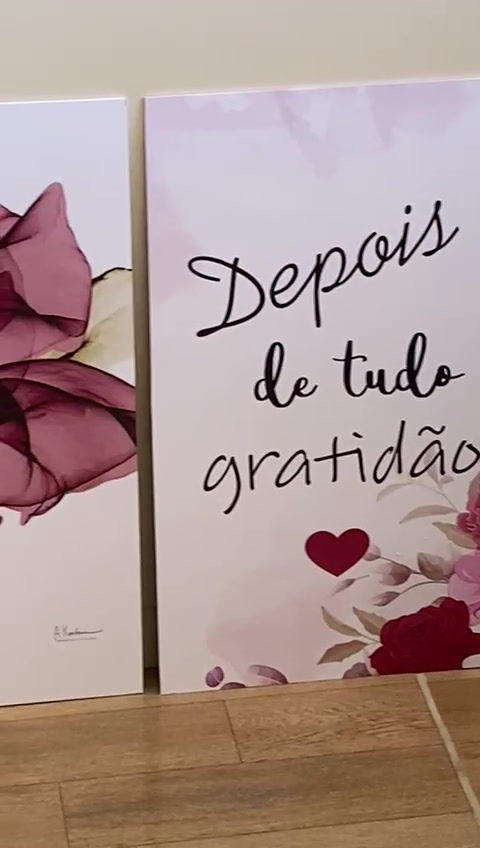 Miniatura: Quadros Joyce Mendes Pvc Kit 3 Quadros Personalizados 140x60cm