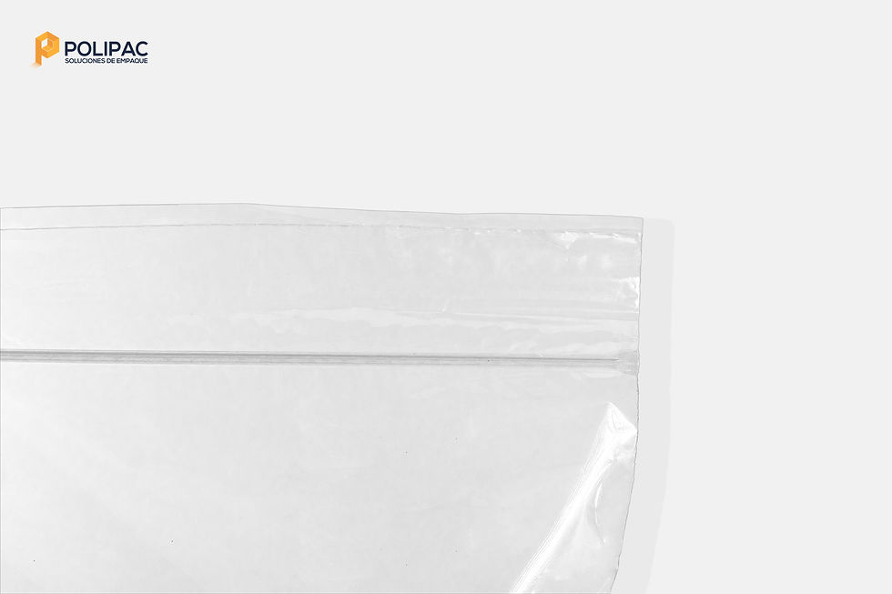 Miniatura: acercamiento del sellado del plástico bopp para bolsa de morrones