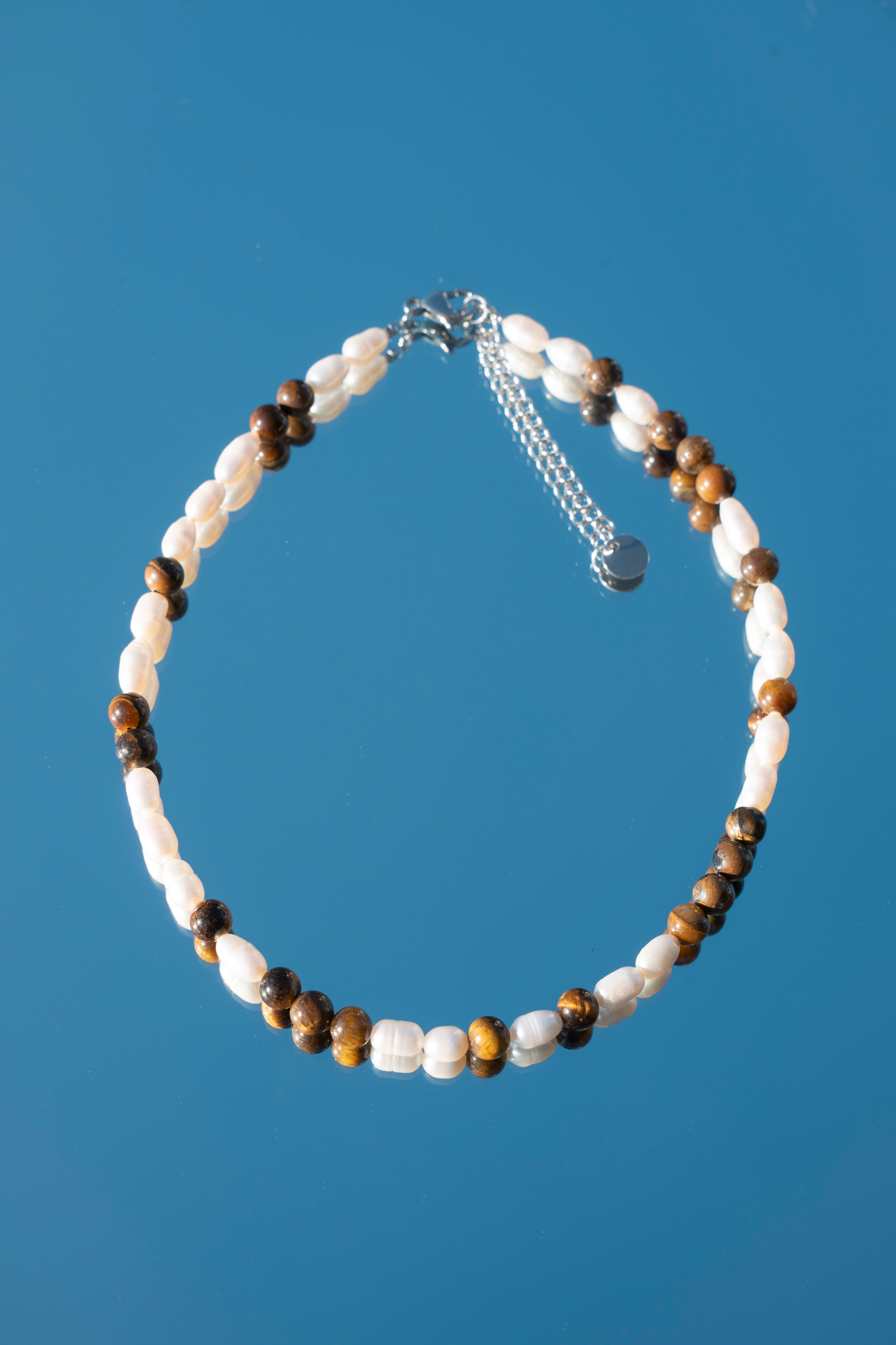 the tigers eye pearl necklace