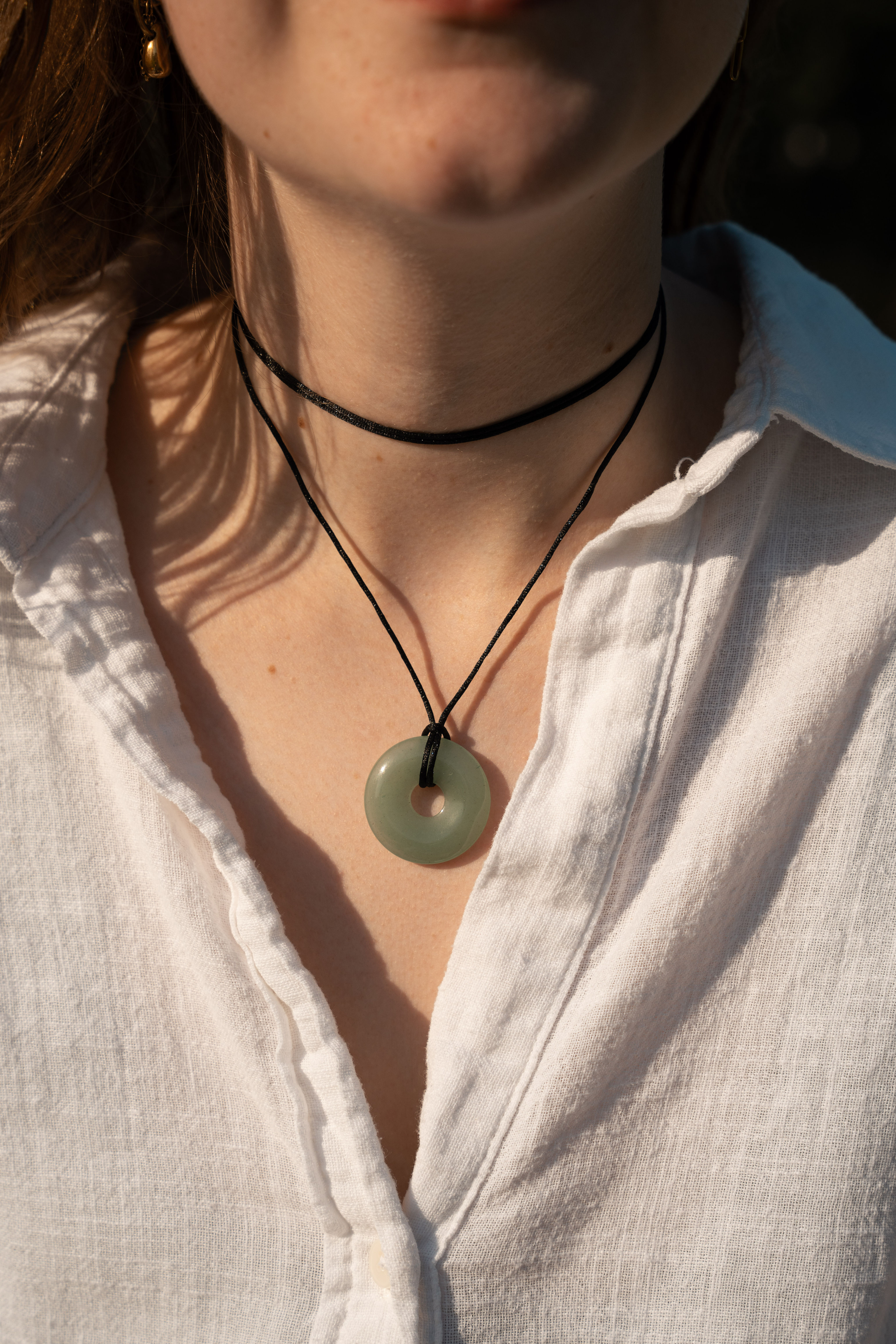 the green aventurine wrap necklace