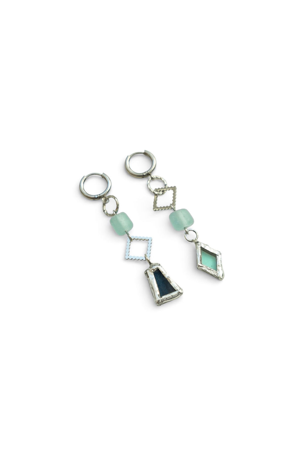 Thumbnail: ocean tide glass earrings
