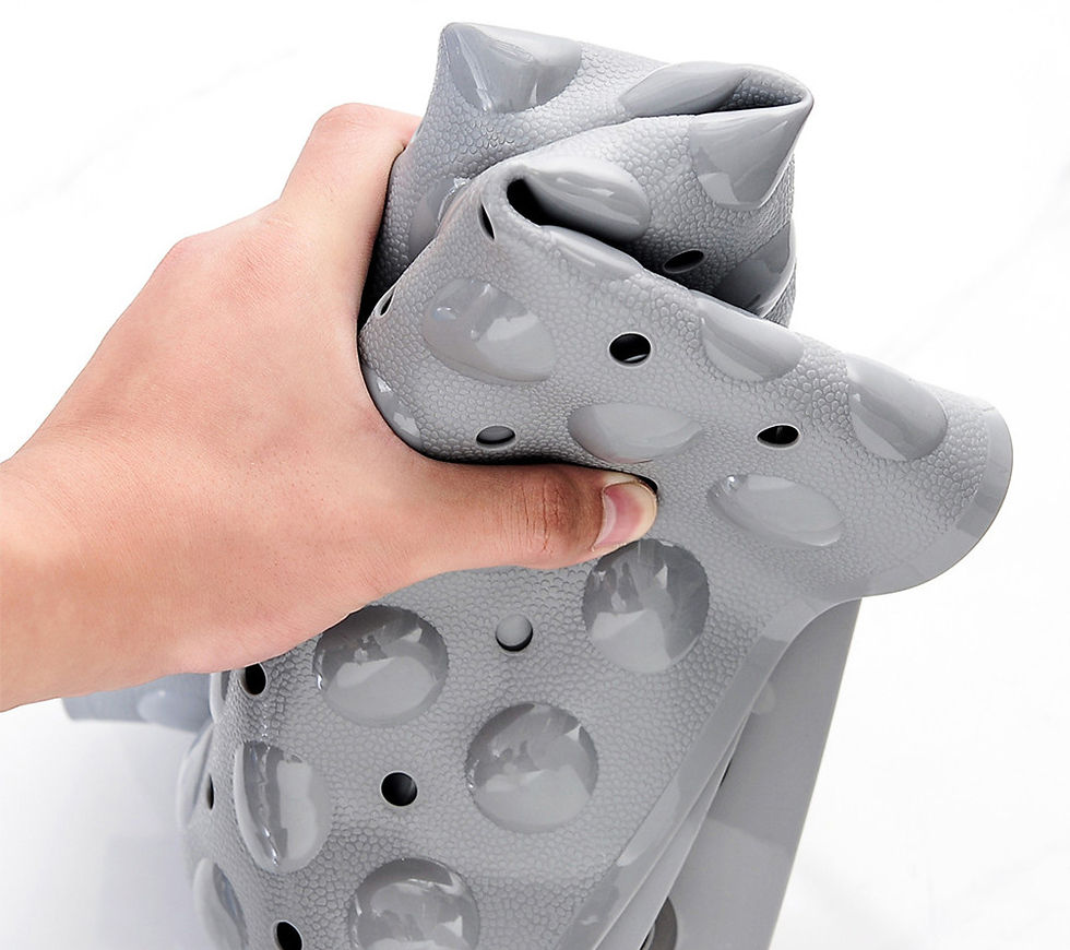 Thumbnail: Non-Slip Bath Tub Shower Mat with Suction Cups,Machine Washable Bathroom Mats