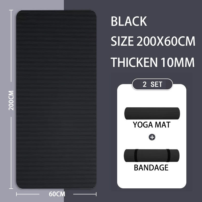 Thumbnail: Yoga Mat with A Thickness of 20mm Anti Slip Pilates Fitness Mat Environmentally 