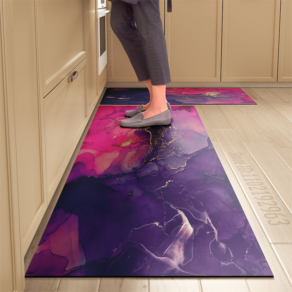 Thumbnail: Non-slip Kitchen Mat Long Rugs Crystal Velvet Carpet for Living Room Absorbent