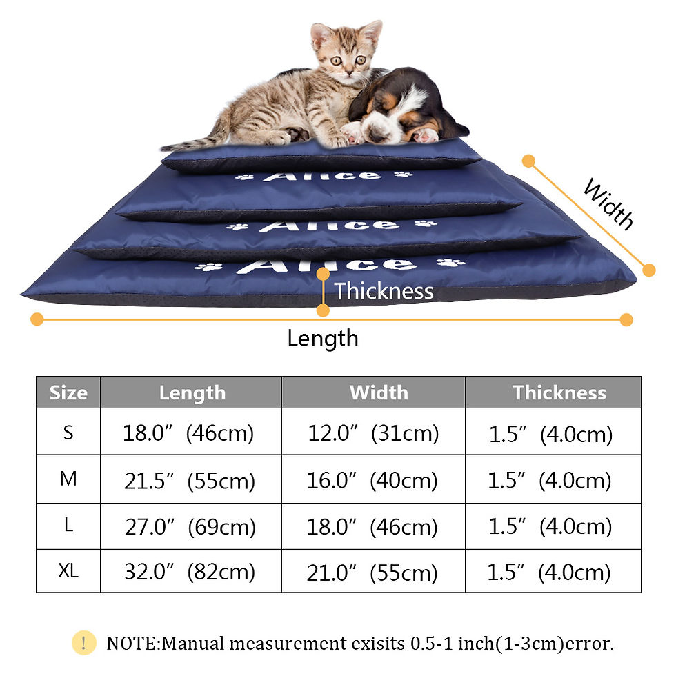 Thumbnail: Pet Mat Waterproof Dog Cat Bed Cushion Mattress