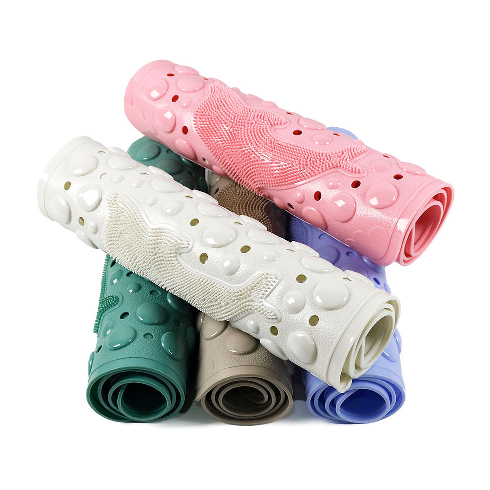 Thumbnail: Silicone World Bathroom Anti-skid Mats PVC Shower Anti Fall Foot Mat Dolphin