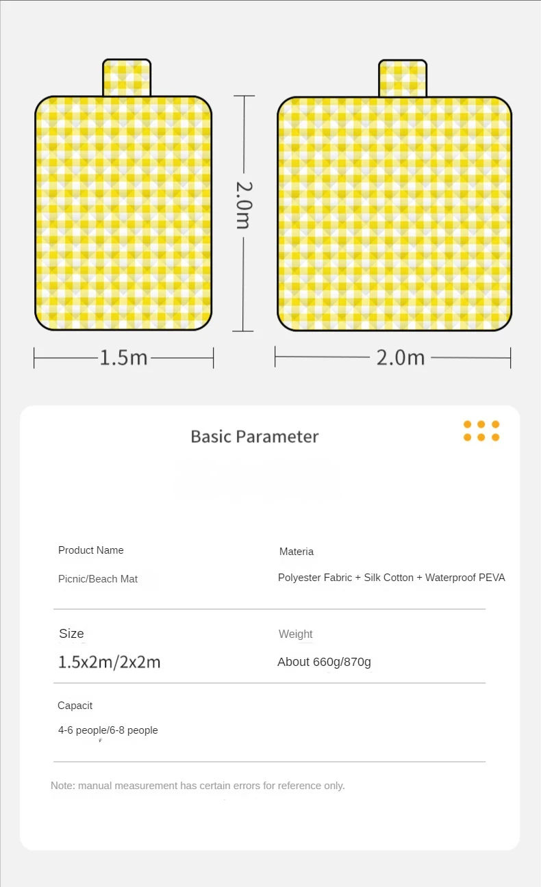 Thumbnail: Baby Play Mat Outdoor Picnic Mat Childrens Large Play Mat Baby Play Mats