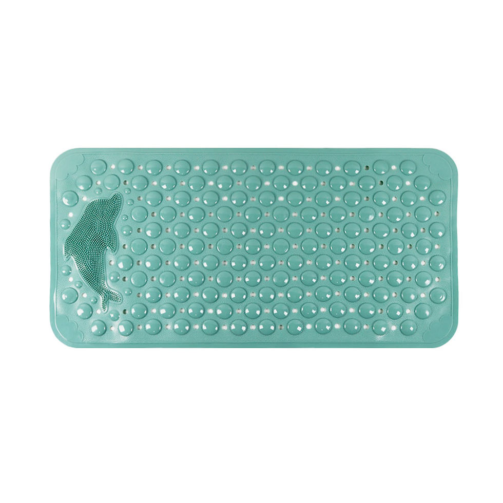 Thumbnail: Silicone World Bathroom Anti-skid Mats PVC Shower Anti Fall Foot Mat Dolphin