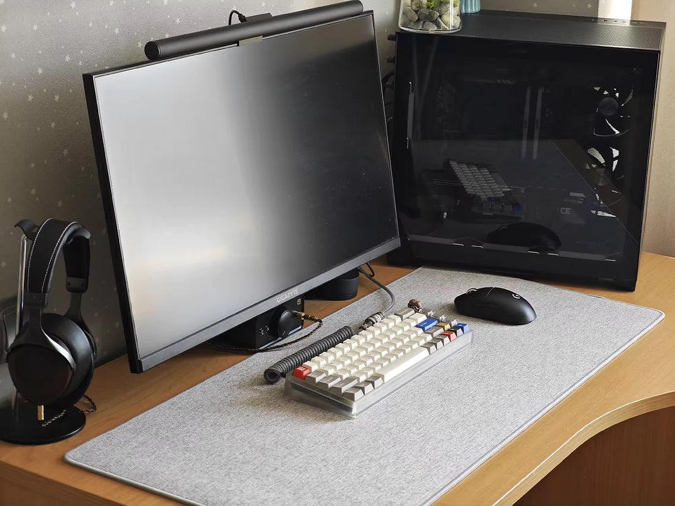 Thumbnail: Computer Keyboard Mouse Mat 90x40cm Shock Absorbtion Keyboard