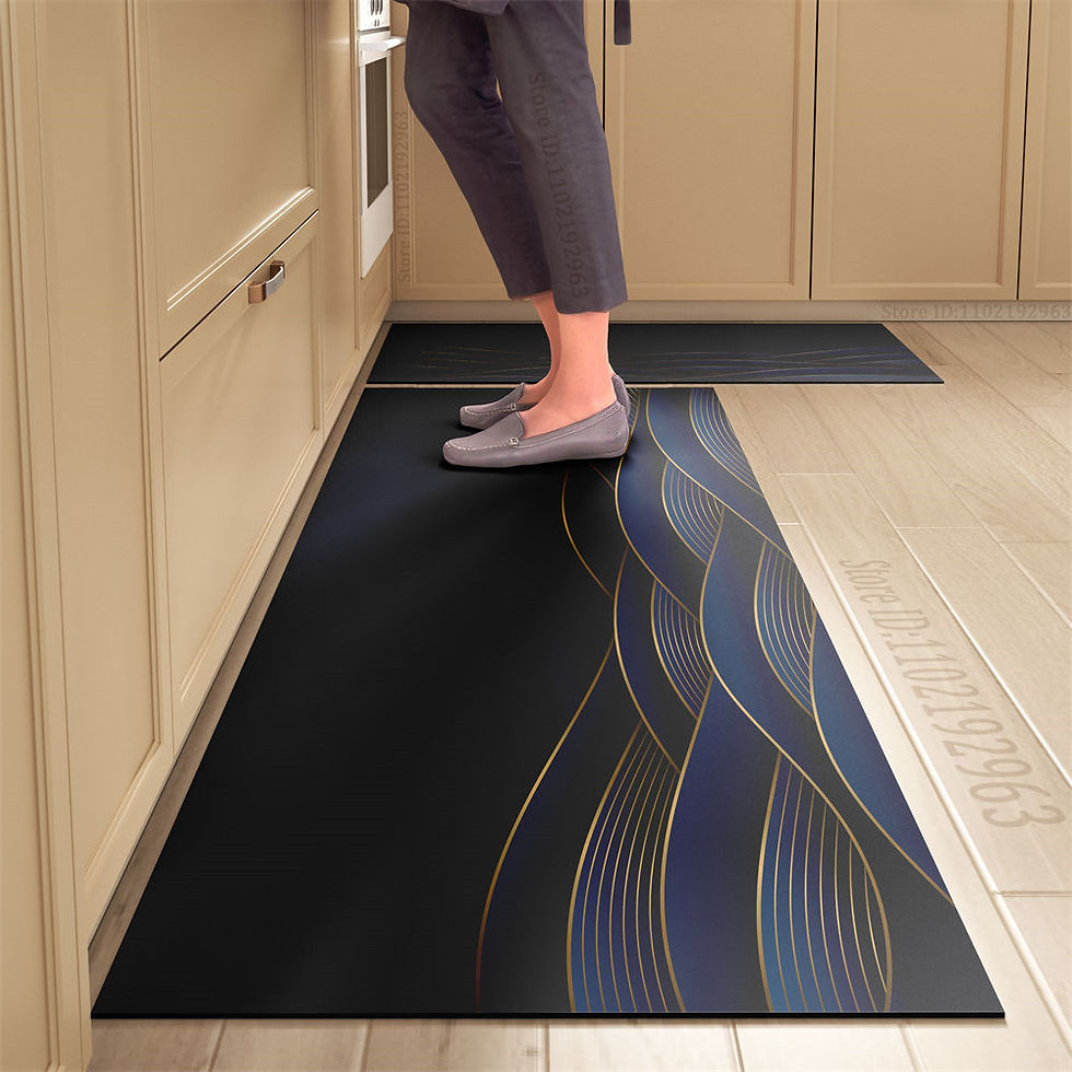 Thumbnail: Non-slip Kitchen Mat Long Rugs Crystal Velvet Carpet for Living Room Absorbent