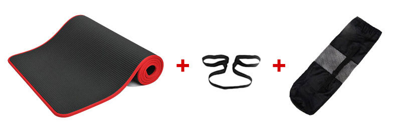 Thumbnail: 10mm Yoga Mat Extra Thick 1830*610mm NRB Non-slip Pillow Mat For Men Women