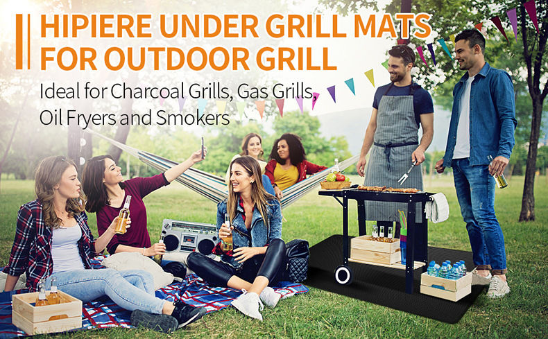 Thumbnail: Barbecue Stove Mat High Temperature Resistant Fire Pot Barbecue Fireproof Mat