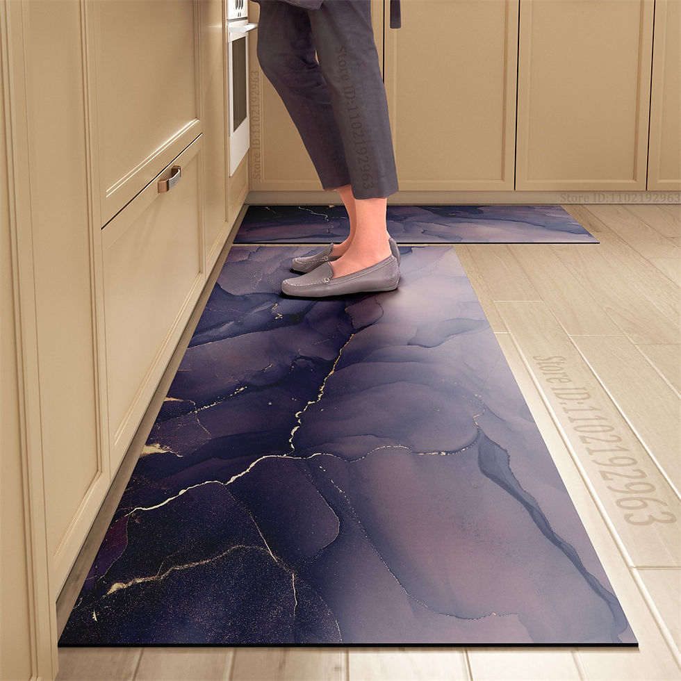 Thumbnail: Non-slip Kitchen Mat Long Rugs Crystal Velvet Carpet for Living Room Absorbent