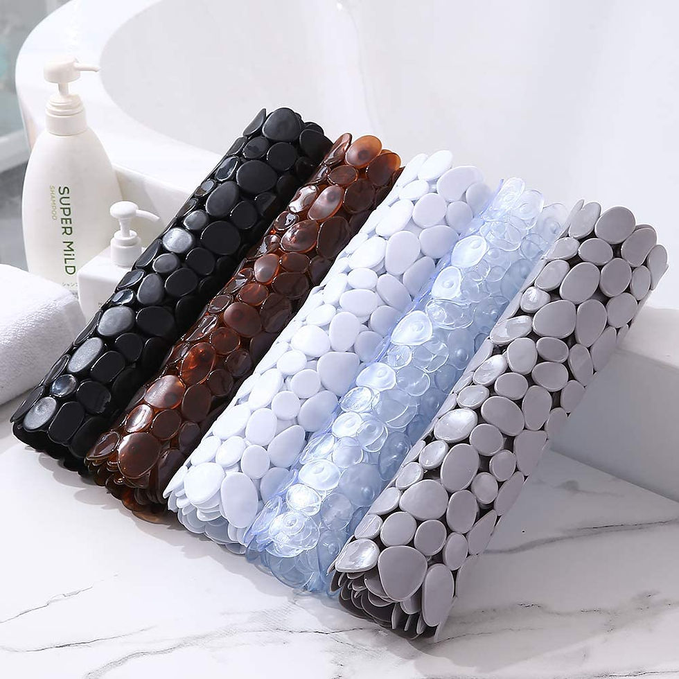 Thumbnail: Non-Slip Bathroom Mat Anti Slip Bath Mats Suction Cup Shower Cushion Long
