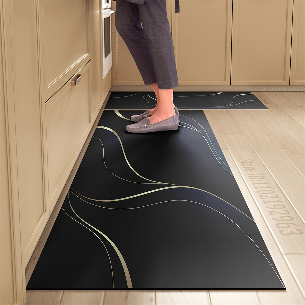 Thumbnail: Non-slip Kitchen Mat Long Rugs Crystal Velvet Carpet for Living Room Absorbent