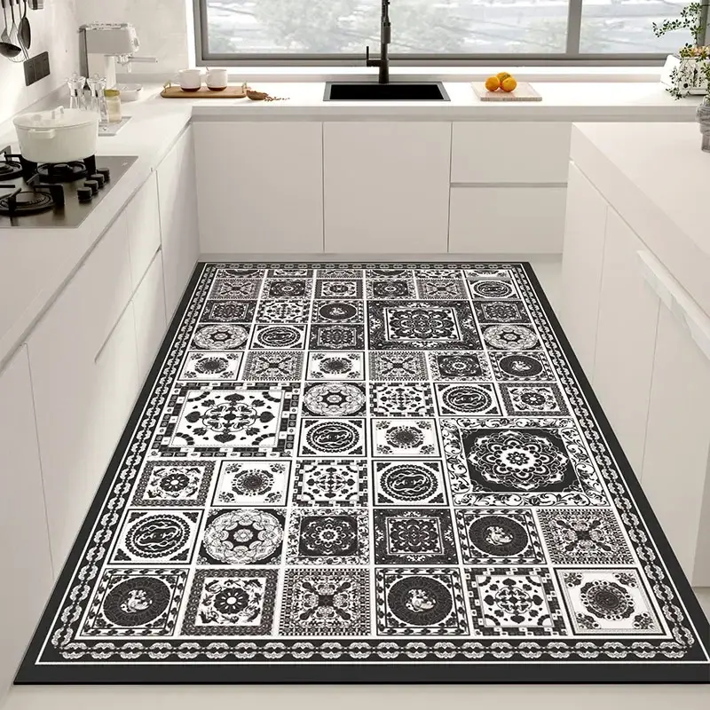 Thumbnail: Pvc Carpet for Kitchen Floor Mat Waterproof Home Decoration Rug Oil-proof