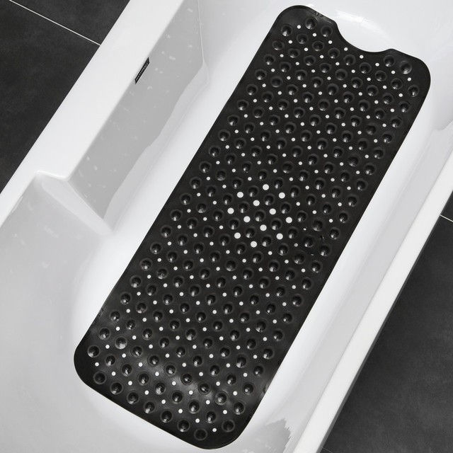 Thumbnail: Non-Slip Bath Tub Shower Mat with Suction Cups,Machine Washable Bathroom Mats