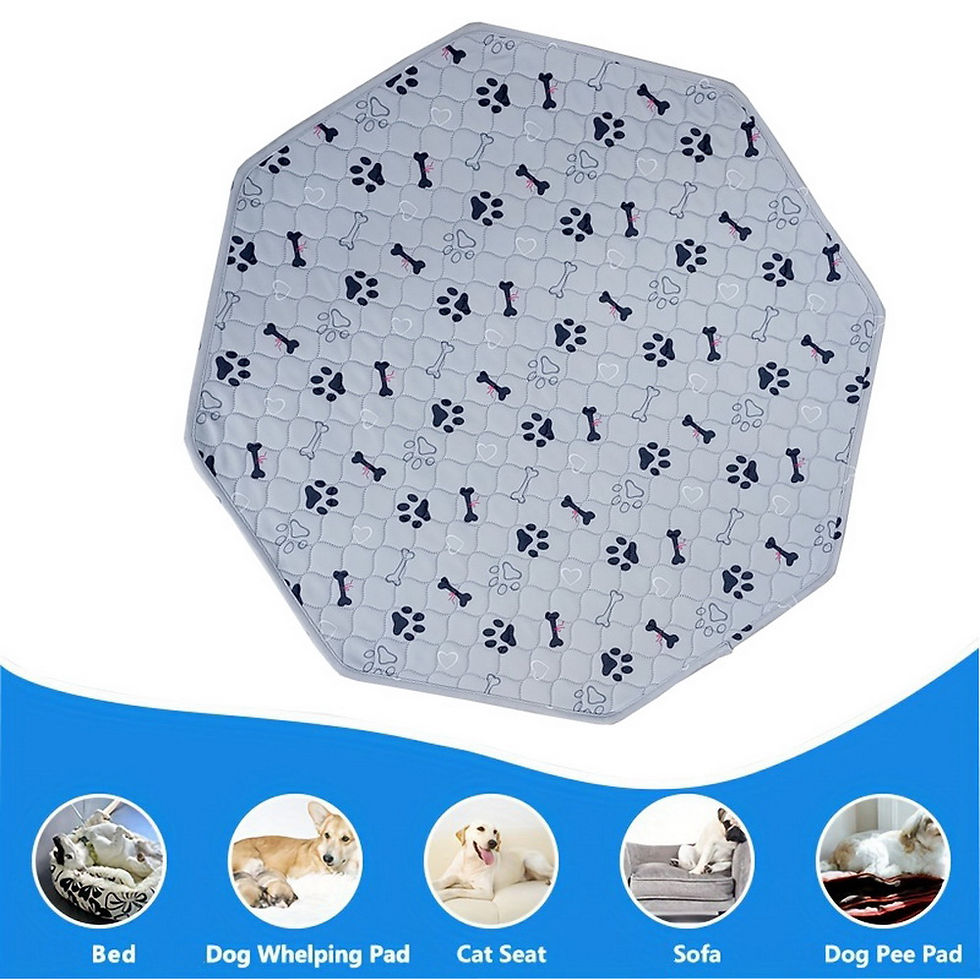 Thumbnail: 2PCS Washable Dog Pee Pad Blanket Reusable Pet Cat Dog Sleep Play Bed Mat Large 
