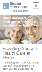 Zdraví website templates – Domácí zdravotní péče