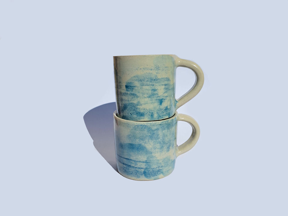 Miniaturebillede: Drejat mugg i stengods