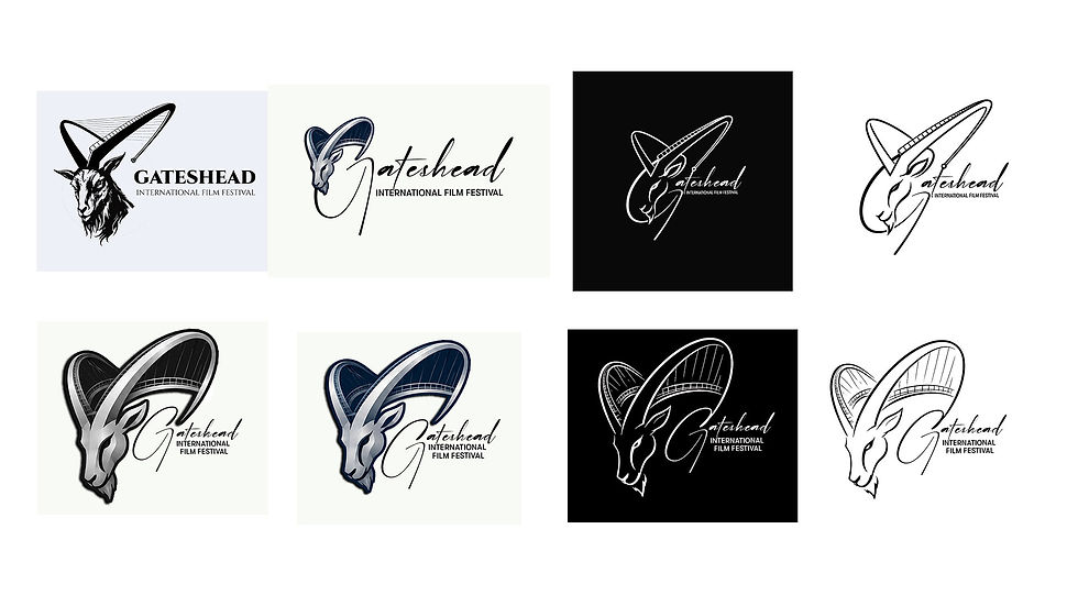 GATESHEAD INTERNATIONAL FILM FESTIVAL LOGO DESIGN MINIMAL