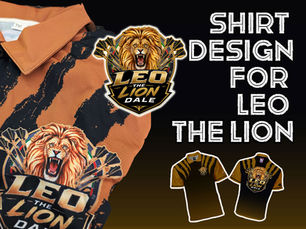 Leo The Lion Dale Darts Shirt Design