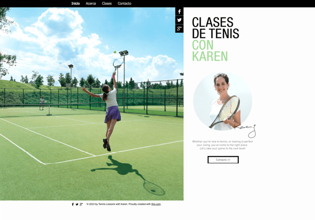 Clases de tenis