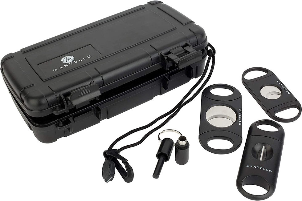 Thumbnail: Mantello Travel Cigar Humidor Case Portable