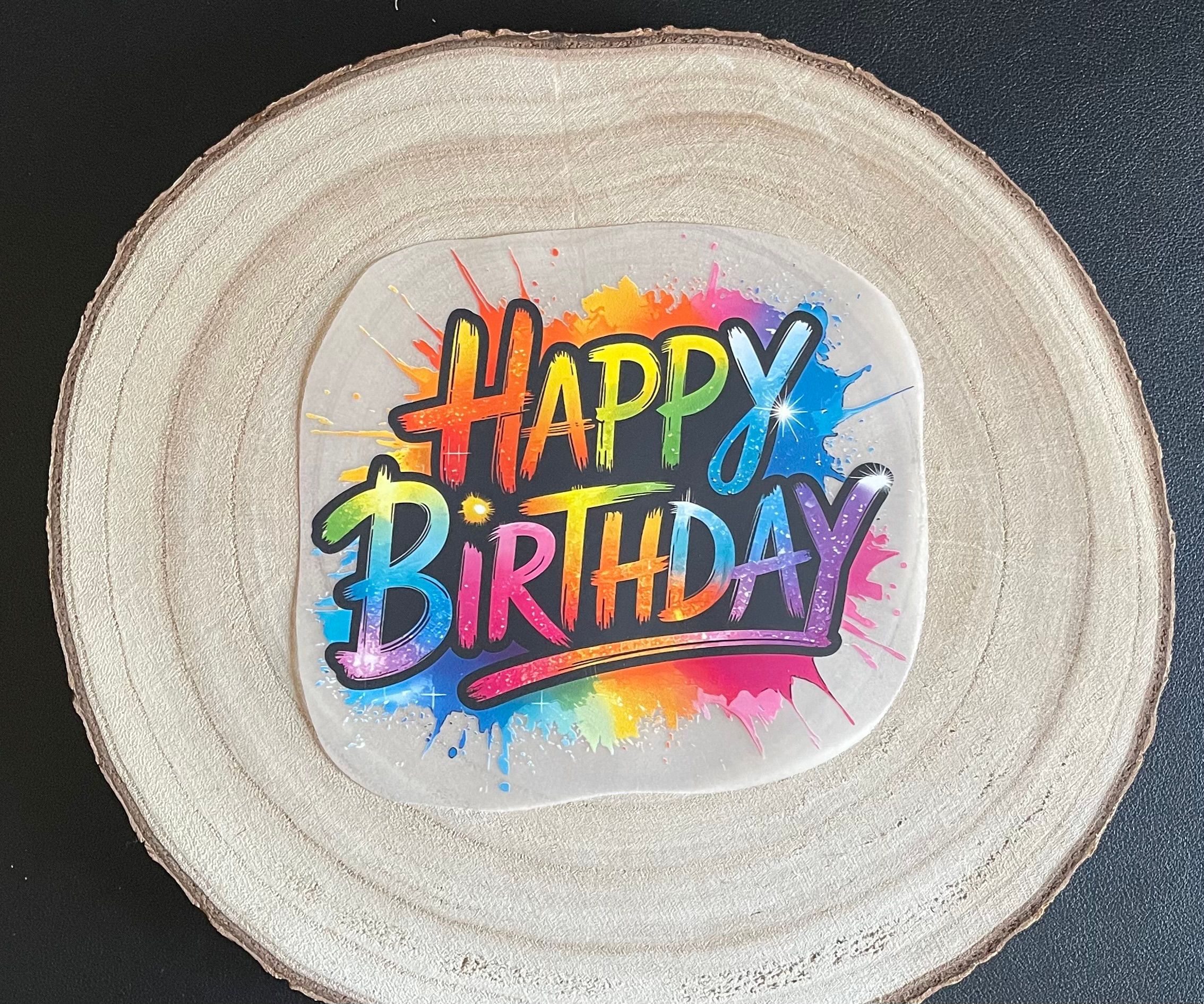 Bügelbild - Happy Birthday