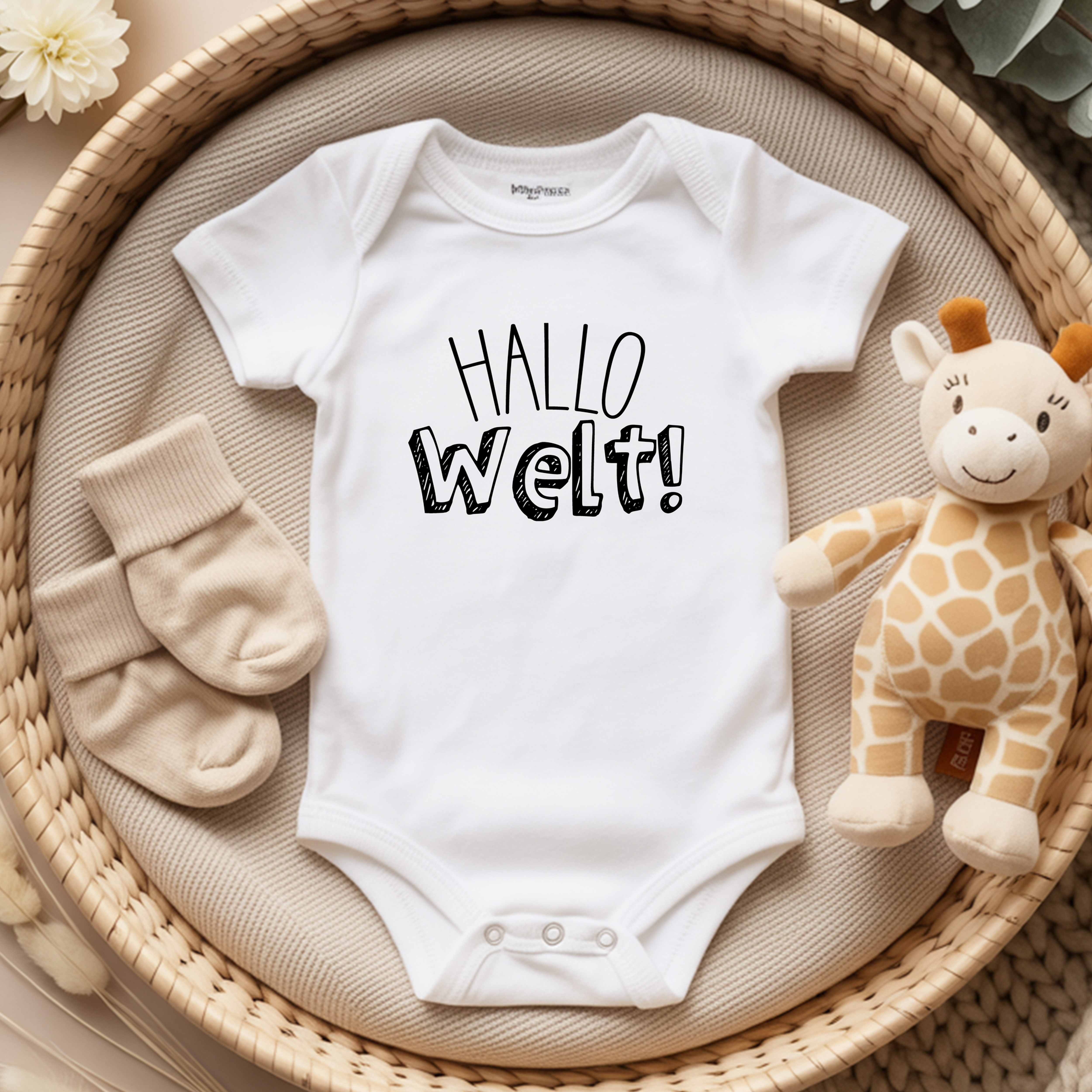 Baby Body - Hallo Welt - kurzarm