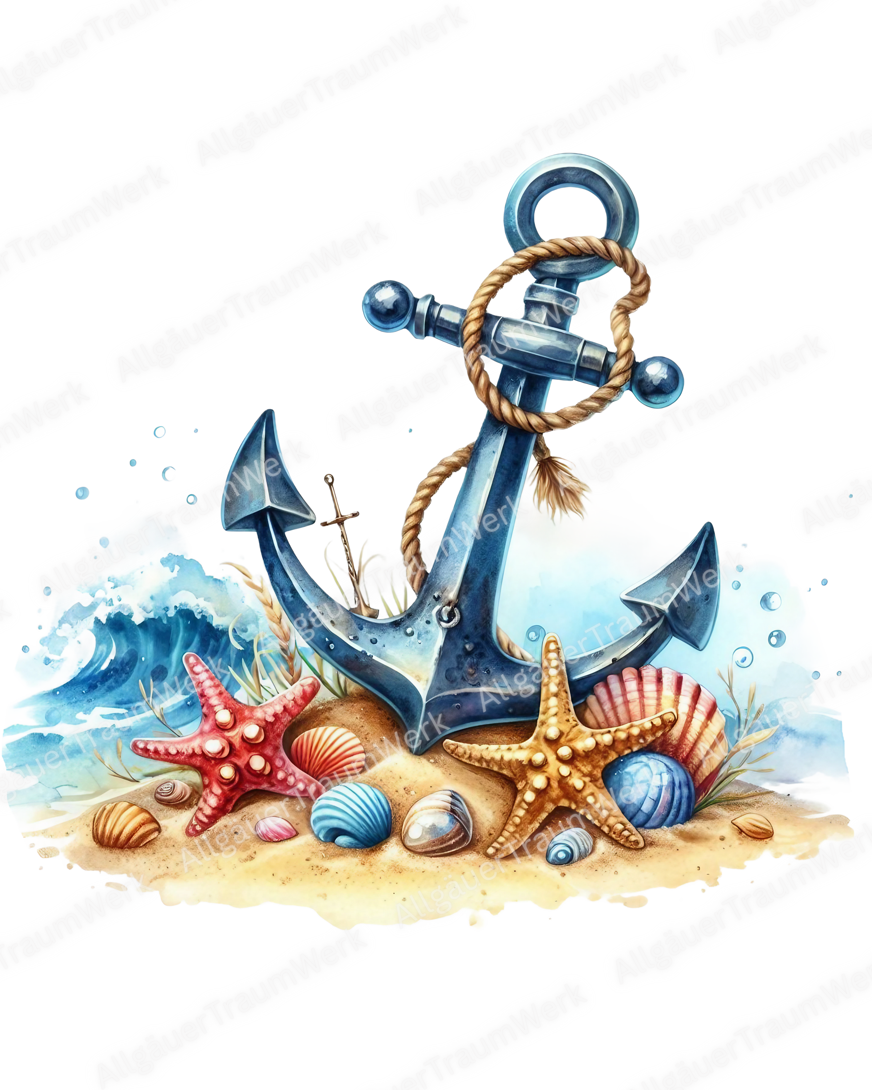 Bügelbild - Anker