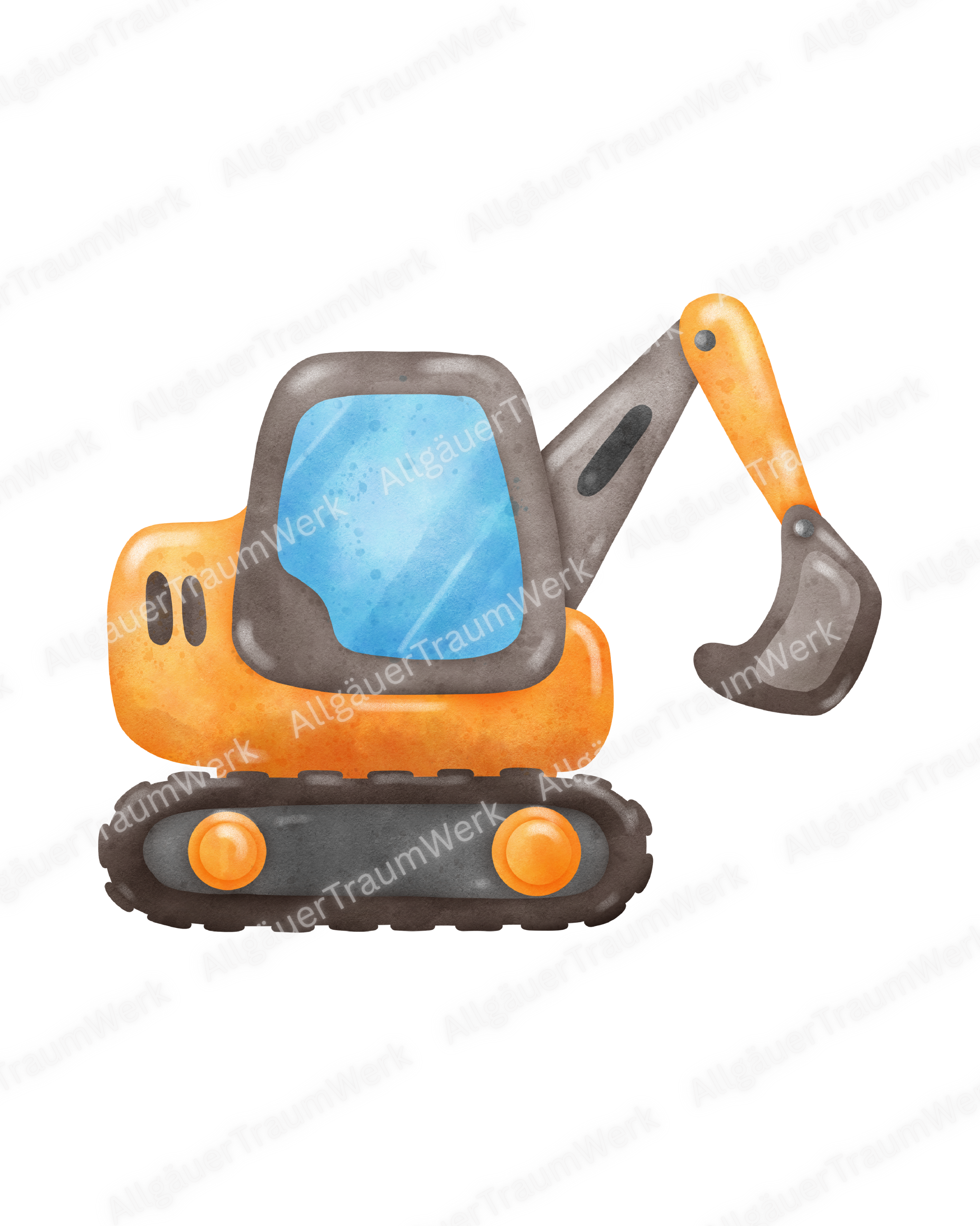 Bügelbild - Bagger