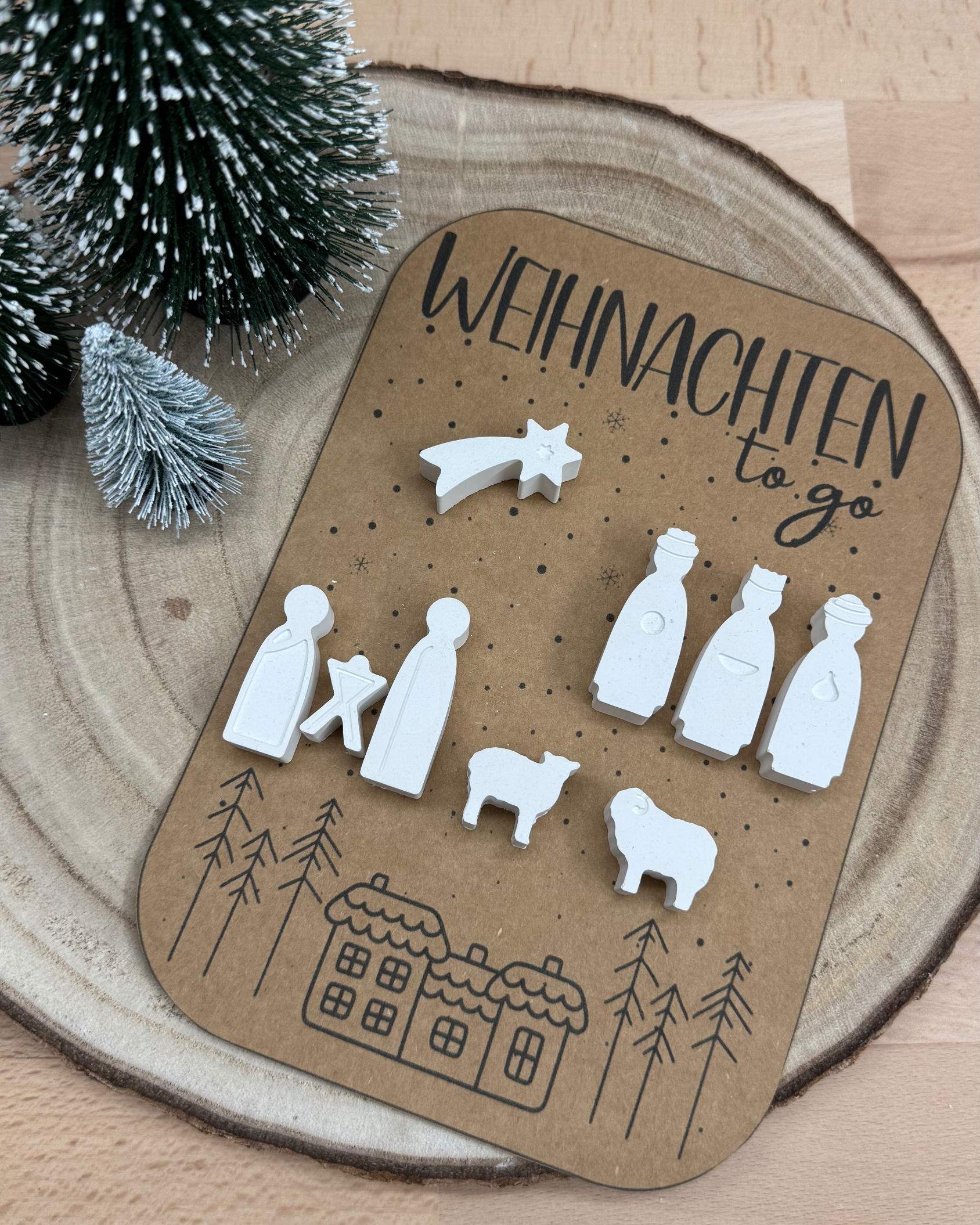 Weihnachten to go – Mini-Krippe - Variante 1