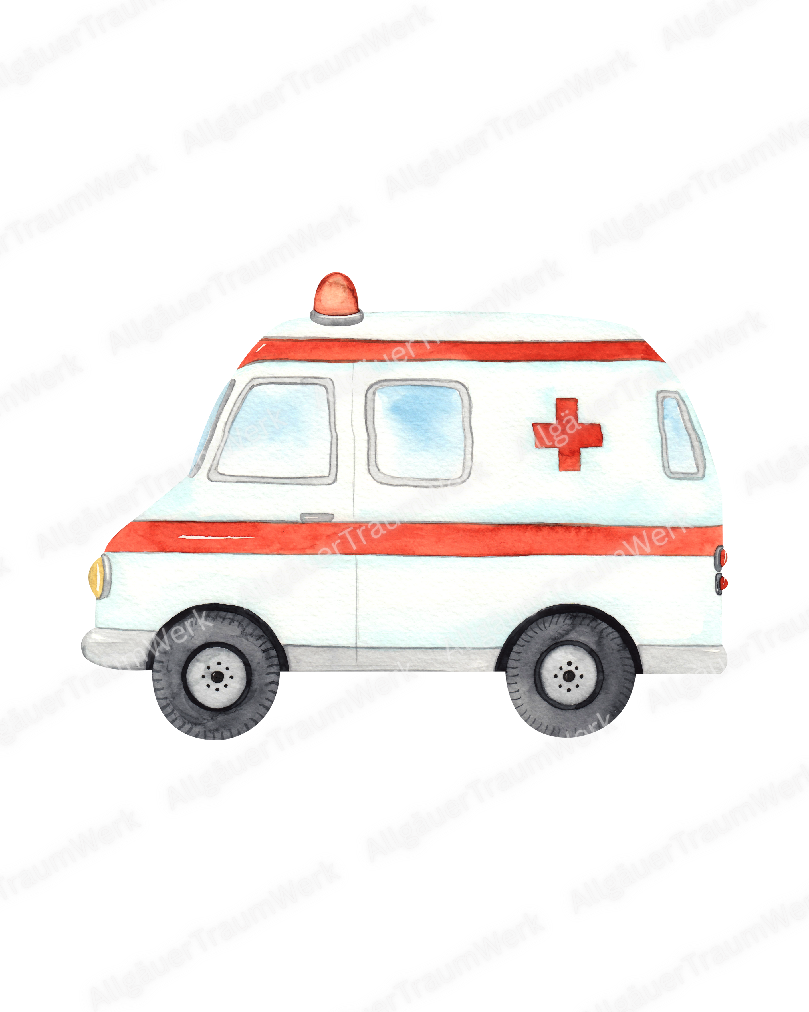 Bügelbild - Krankenwagen