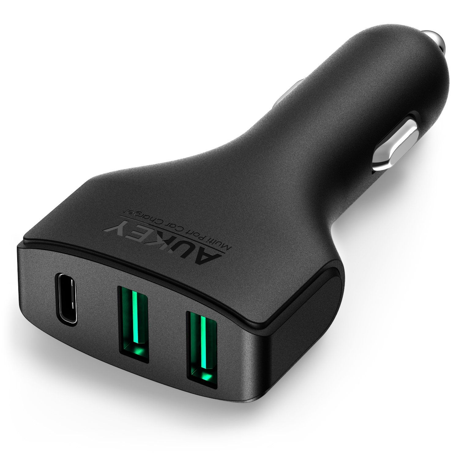 AUKEY CC-Y3 Ładowarka samochodowa 48W 9A 2xUSB A i 1xUSB C Quick Charge 3.0